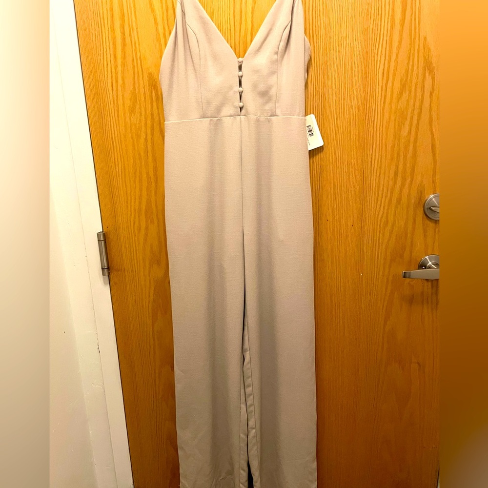 Cream Blue Blush Jumpsuit